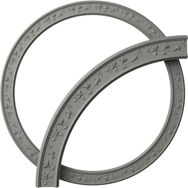 Ekena Millwork 51 1/4-in. OD x 43 1/4-in. ID x 4-in. W x 7/8-in. P Floral Classic Ceiling Ring Kit CRK25FL - main
